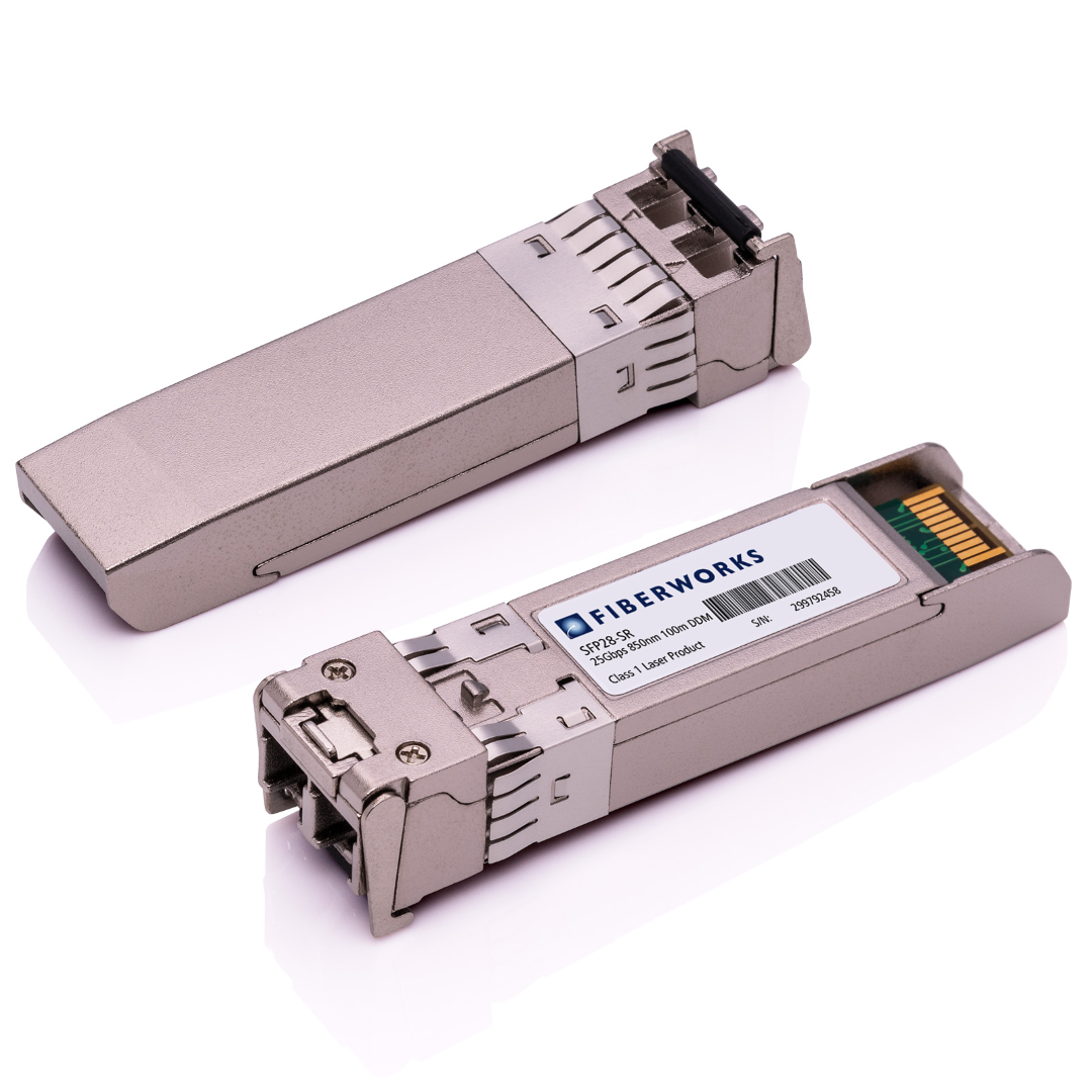 SFP28-SR-C Fiberworks AS SFP-25G-SR-S SFP28, 25GBASE-SR, DDM, 100m 850nm, 2dB, MM, Cisco