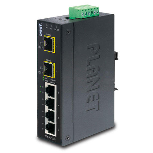 MC-PLANET-IGS-620TF PLANET IGS-620TF IGS-620TF DC IP30 GigEthernet Switch 2x SFP - 4x RJ45, 12-48V DC, ind. temp.