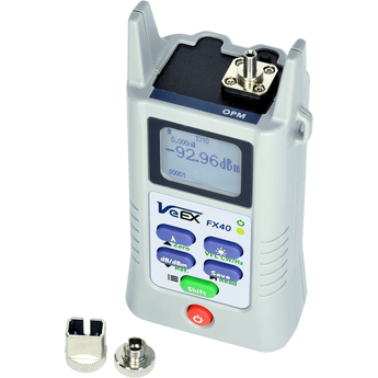 VX-FX40-PM-STD1 VeEX  VeEX FX40 Effektmeter, Standard effekt +7 til -65 dBm. Inkl veske, SC+LC adap.