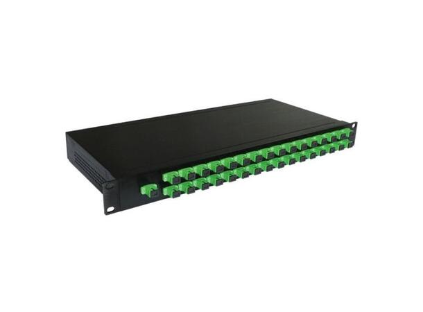 PLC splitter2:32 i panel, SC/APC Monitorporter, 1U, 19" 