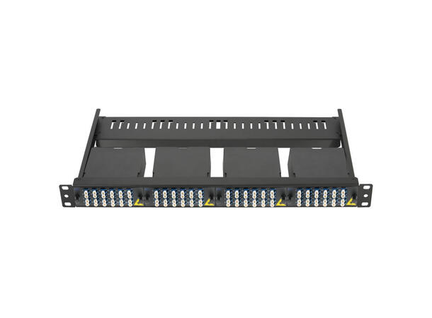 Panel MPB4 1U/19" modulært, sort For 4x MPB4 Moduler og adapterplater 