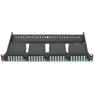 Panel MPB4 1U/19&quot; modul&#230;rt, sort For 4x MPB4 Moduler og adapterplater